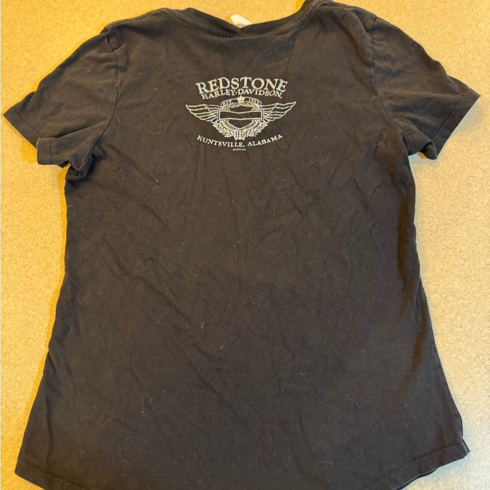 Harley-Davidson Charcoal V-Neck Tee - Picture 5 of 9